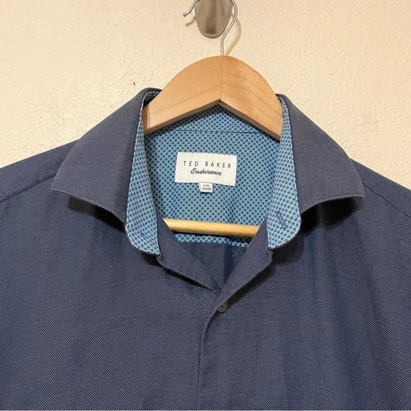 Ted Baker Endurance Long Sleeve Button Front Shirt Size 15.5 32/33 Men - Picture 2 of 8